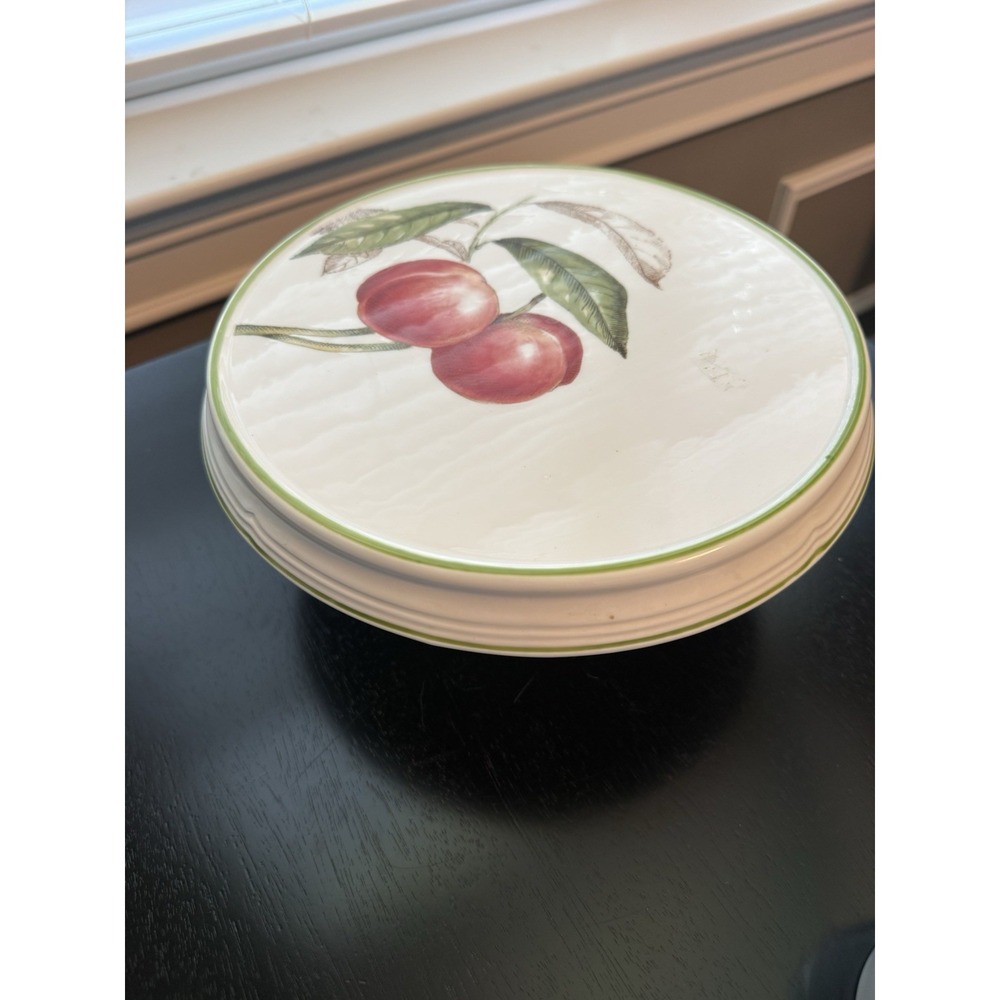 Villeroy & Boch Cascara German Fine Porcelain Cake Pedestal 2007 Farmers Market